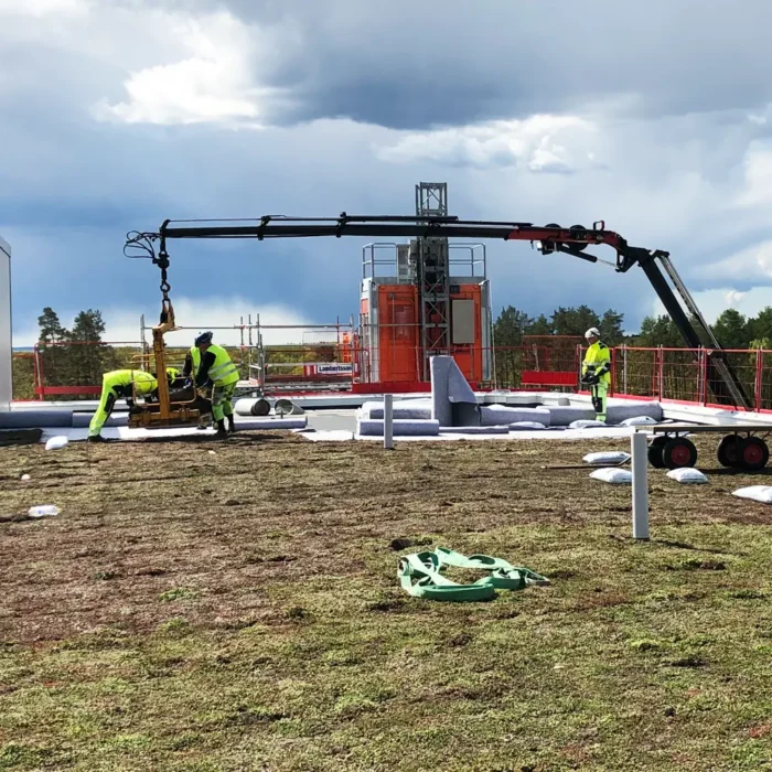 Sedumtak på psykiatribyggnad i Kalmar