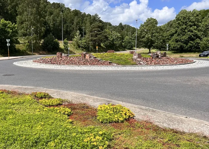 Sedum i rondell, Halmstad