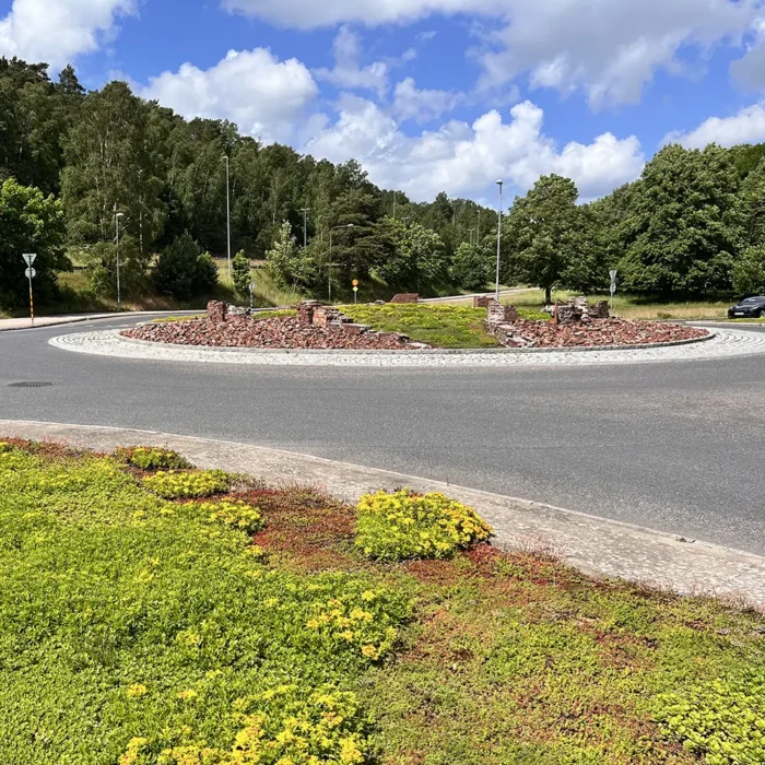 Sedum i rondell, Halmstad